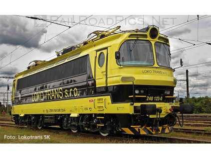 H0 - DCC/ZVUK Elektrická lokomotiva ř. 240 Laminátka žluto-černá Lokotrans Ep.VI / PIKO 51996