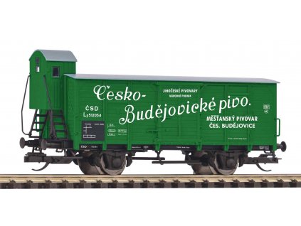 TT - krytý nákladní vůz Česko-Budějovické pivo, ČSD, s budkou, Ep III / PIKO 47778