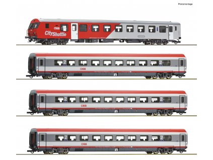 H0 - 4-dílný set IC 515 ÖBB  / ROCO 74047