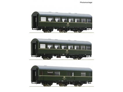 H0 - 3-dílný set Rekowagen DR #1  / ROCO 6200009