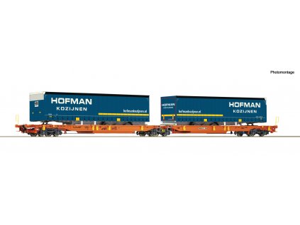 H0 - dvojitý kapsový vůz T2000+ Hofmann  / ROCO 6600072