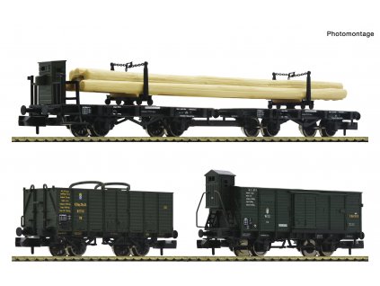 N - 3-dílný set nákladních vozů, K.Bay.Sts.B. / Fleischmann 6660061