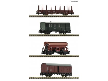 N - 4-tlg. Set: nákladní vlak, DB / Fleischmann 6660044