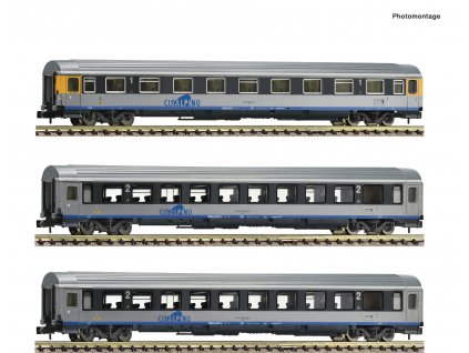 N - 3-dílný set: Cisalpino, CIS / Fleischmann 6260019