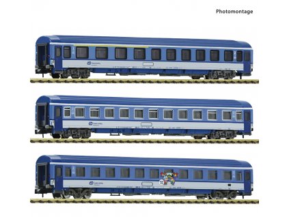 N - 3-dílný set vozů Eurofima, ČD / Fleischmann 6260030