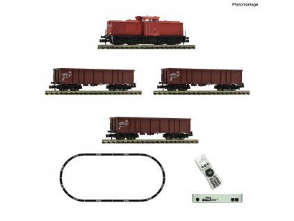 N - DCC z21 start Digitalset: elektrická lokomotiva BR 204 s nákladním vlakem, DB AG / Fleischmann 5170005