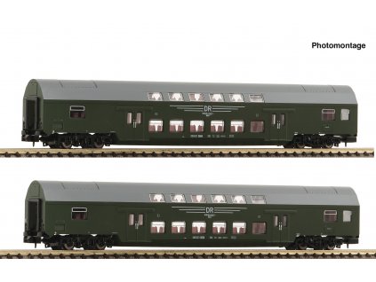 N - 2-dílný set 2: patrový vůz, DR / Fleischmann 6260042