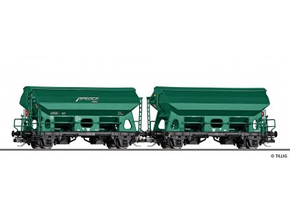 TT - set dvou výsypných vozů Railco a.s. / Spedica Agro / TILLIG 01056