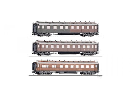 TT - set vozů „Pruský expresní vlak“ K.P.E.V., 2.část / TILLIG 01085