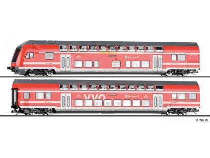 TT - DCC set dvou patrových vozů „S-Bahn Dresden“ DB AG, část 1 / TILLIG 01088