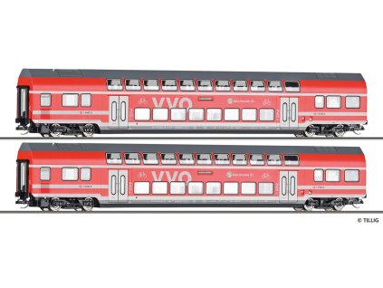 TT - set dvou patrových vozů „S-Bahn Dresden“  DB AG, DBpza 780.4, část 2 / TILLIG 01093