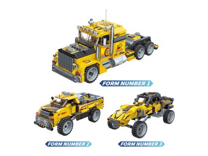 stavebnice tahač 3 v 1, Odvážný přepravce / Qman QM42108