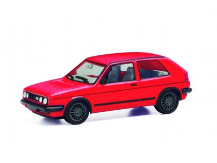 H0 - auto VW Golf II Gti  tornádo červená metalíza / Herpa 430838-004