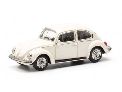H0 - auto Volkswagen Brouk, Beetle 1303, bílá / Herpa 421096