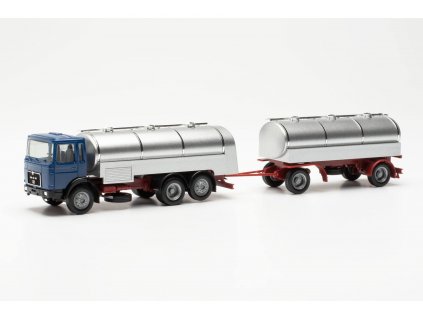 H0 - MAN F8 Cisternový přívěs na mléko (BASIC)/ Herpa 317238