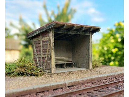 H0 - Hrázděná čekárna / Model Scene 98522
