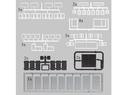 H0/TT/N - Okna a dveře H0 N TT / BUSCH 1998