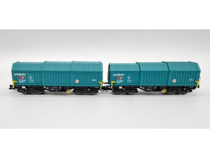 TT - Sada 2 teleskopických vozů Shimmns SBB / ROCO 6680014