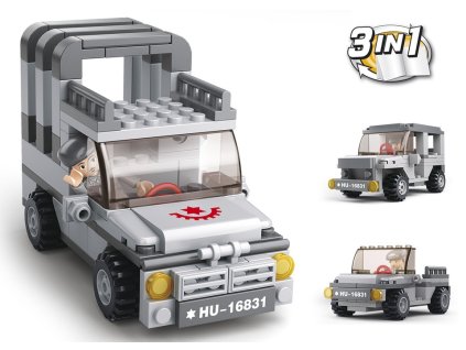 Sluban Army 9into1 M38-B0537A Jeep 3v1