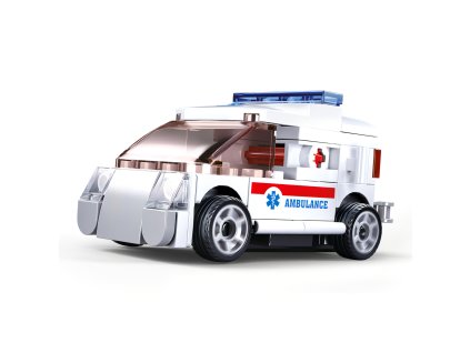 Sluban Power Bricks M38-B0916F Natahovací auto ambulance