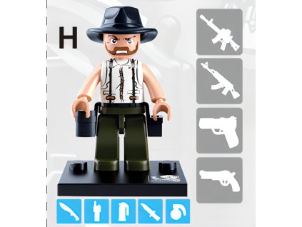 Sluban Figurky M38-B0586 Policajti a zloději - 1ks H