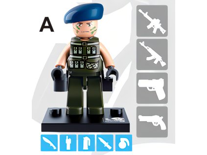 Sluban Figurky M38-B0586 Policajti a zloději - 1ks A