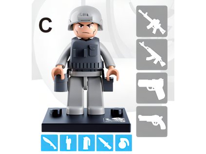 Sluban Figurky M38-B0586 Policajti a zloději - 1ks C