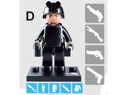 Sluban Figurky M38-B0586 Policajti a zloději - 1ks D