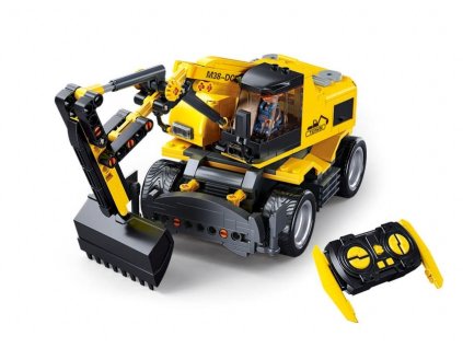 Kolové rypadlo, bagr s R/C dálkovým ovládáním / Sluban M38-B1155
