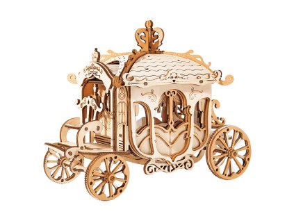 RoboTime dřevěné 3D puzzle Historický kočár