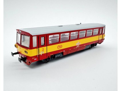 H0 - Motorový vůz M152.0499 ČSD červený s žlutý pruhem / MTB