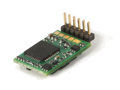 lokodekodér MX617L NEM 651 zahnutý o 90st -6 pin  / ROCO 10887