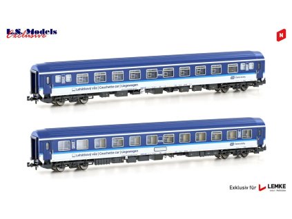 N - set 2ks lehátkových vozů Bcmz 834 ČD, Ep V. / LS Models LS98001N