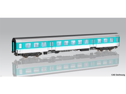 H0 - Osobní vůz 1./2. třídy mentolově zelený DB AG V / PIKO 28007