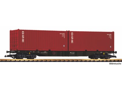 G - Plošinový vůz na 2 kontejnery DSR, ep. IV / PIKO 37755