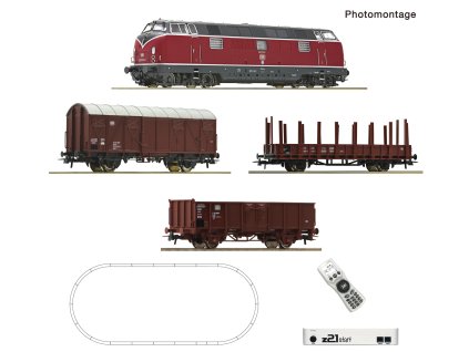 H0 - DCC Startset z21: Souprava BR 221 + nákladní vlak DB / ROCO 5110008