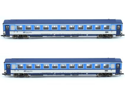 H0 - set 2 os. vozů 2 tř. Bmz ČD, Eurofima / ROCO 6200157