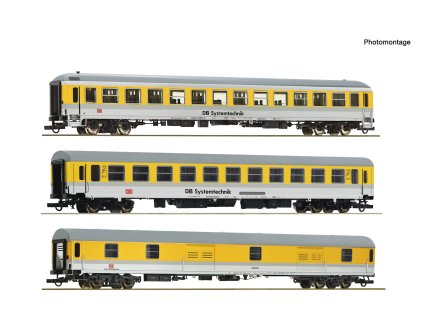 H0 - Sada 3 vozů DB Netz / ROCO 74013