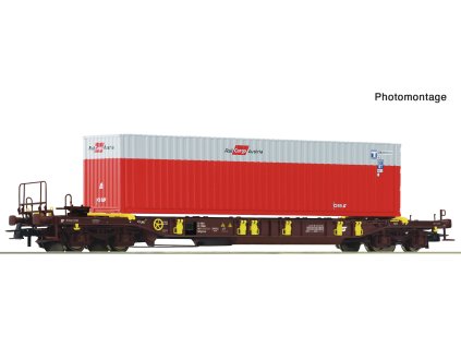 H0 - Kapesní vůz T3 ÖBB+RCA Kontejner / ROCO 67598