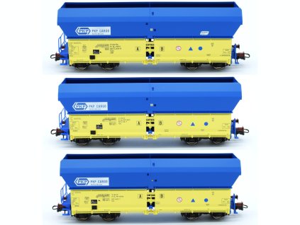 H0 - set 3 výsypných vozů Falns PKP / ROCO 6600136