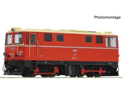 H0e - DCC/ZVUK Dieselová lokomotiva Rh 2095 ÖBB / ROCO 7550005