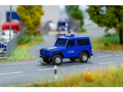 H0 - SUV MB ​​​​G-Class THW (HERPA) Car System / Faller 161447