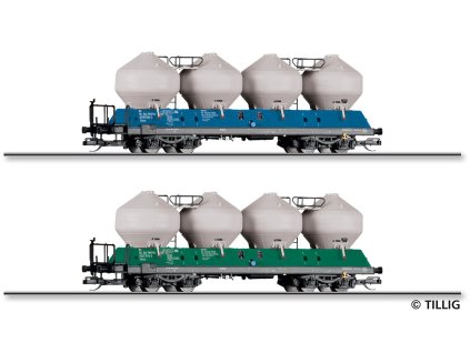 TT - set dvou vozů na cement Uacs Raj, SK RWTN Trenčín / TILLIG 01119