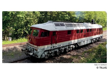 TT - Dieselová lokomotiva 232 426-7 Nossen-Riesaer / TILLIG 05777 E