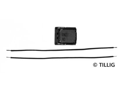 Reproduktor pro lokomotivy Tillig, 11x15x3,5 mm, 8 Ohm / TILLIG 66057