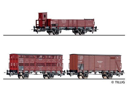 H0 - Set nákladních vozů Gorny Slask / Oberschlesischen Eisenbahn / TILLIG 70067