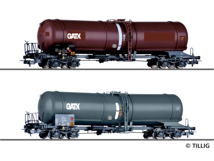 H0 - Set 2 nákladních vozů Zans GATX / TILLIG 70069