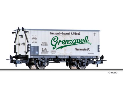H0 - Chladicí vůz "Grenzquell“ DRG, Ep. II / TILLIG 77069