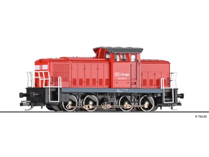 TT - Dieselová lokomotiva BR 346 DB Cargo, červená, Ep V / TILLIG 96333