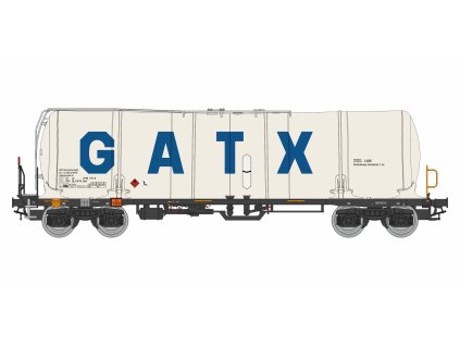 H0 - Cisternový vůz Zacns 88 GATX bílý 2 / 775-8 / IGRA MODEL 96210057